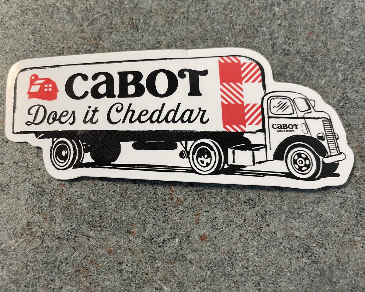 Cabot Does It Cheddar Sticker (order by multiples of 25) – Agri-Mark ...