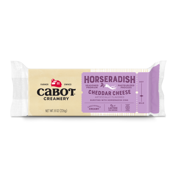Cabot Horseradish Cheddar Cheese, 8oz AgriMark, Inc. Corporate