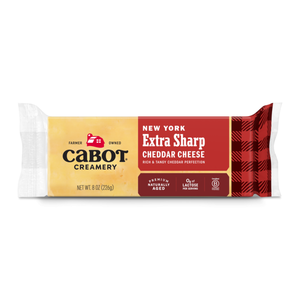 Cabot NY Extra Sharp Yellow Cheddar, 8oz – Agri-Mark, Inc. Corporate ...